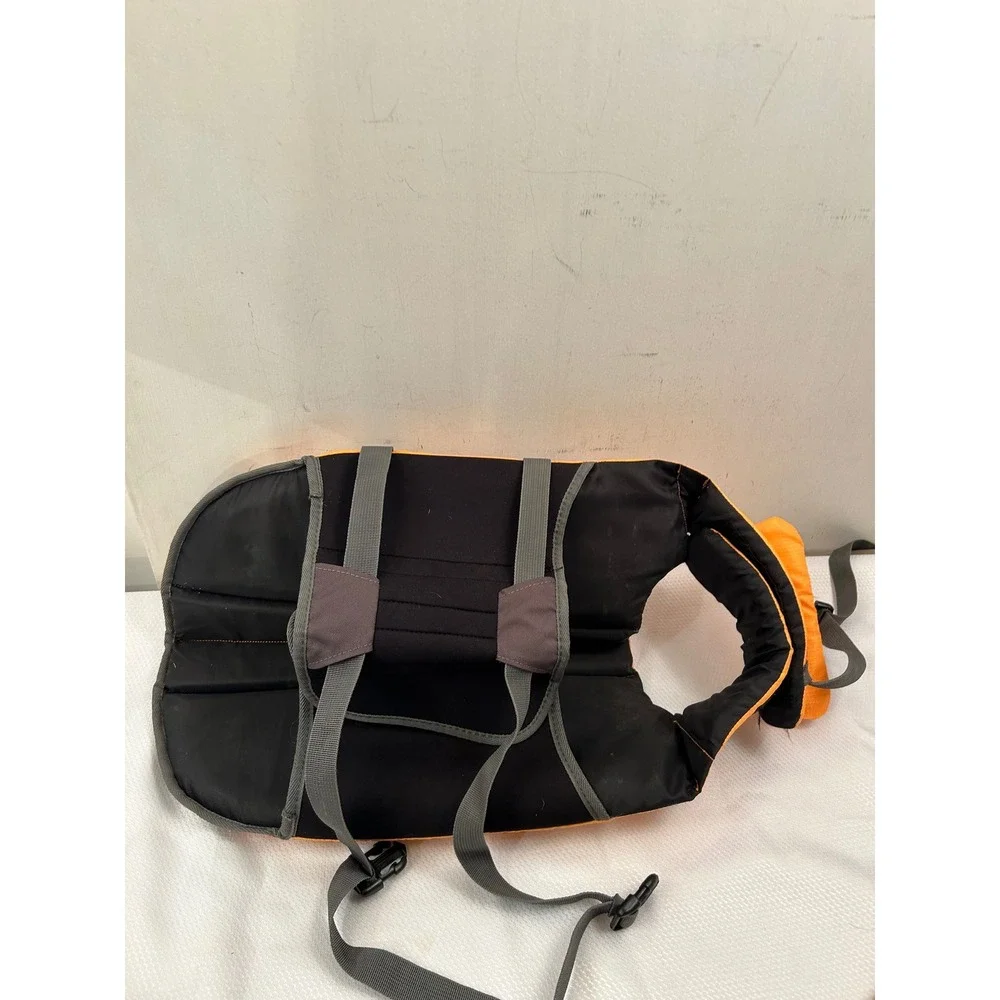 Unbranded Dog Life Jacket Large Orange Reflective Safety Swim Vest Pet